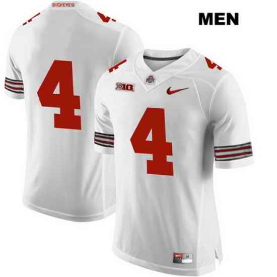 Chris Chugunov Ohio State Buckeyes Stitched Authentic Mens Nike  4 White College Football Jersey Without Name Jersey